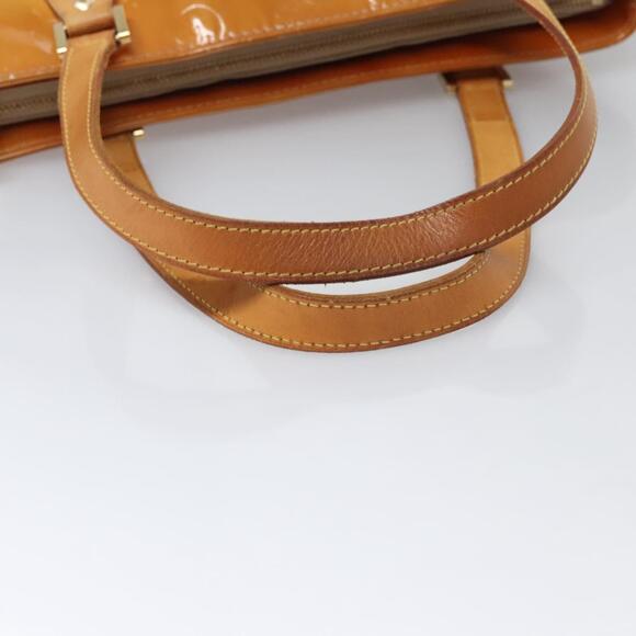 LOUIS VUITTON Monogram Vernis Houston Hand Bag Beige M91004 - Picture 8 of 16